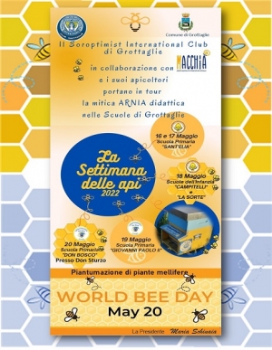 Soroptimist Club di Grottaglie - Dal 16 al 20 Maggio 2022 promossa la “Settimana delle api” negli Istituti scolastici