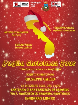 Domani, a Grottaglie, c&#039;è il &quot;Puglia Christmas Tour&quot; - Natale tra musica e tradizioni