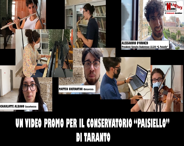 Un video promo per il conservatorio &quot;Paisiello&quot; di Taranto