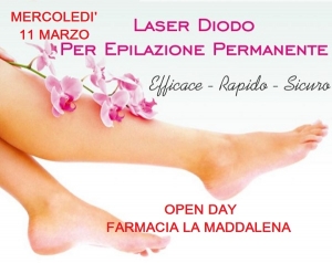 Farmacia La Maddalena. Open Day dedicato all&#039;epilazione laser