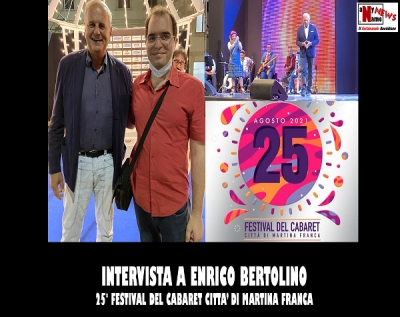 Intervista a ENRICO BERTOLINO | 25° Festival del Cabaret Città di Martina Franca