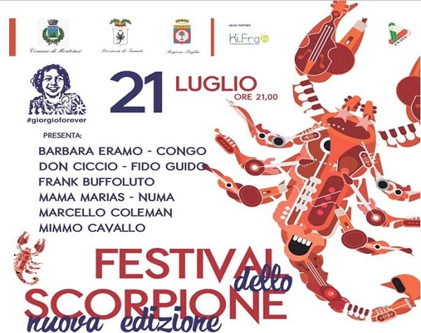 21 luglio: l’Asdc Giorgioforever organizza il Festival dello Scorpione – nuova edizione