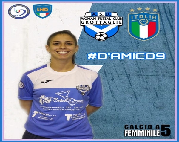 Woman Grottaglie. Federica D’Amico convocata in nazionale under 19