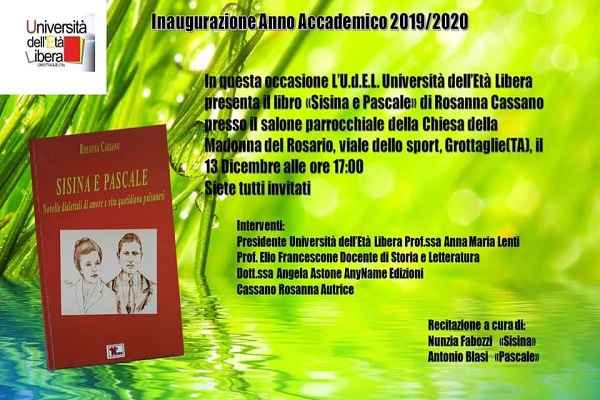 “Sisina e Pascale” presentato all’Udel di Grottaglie