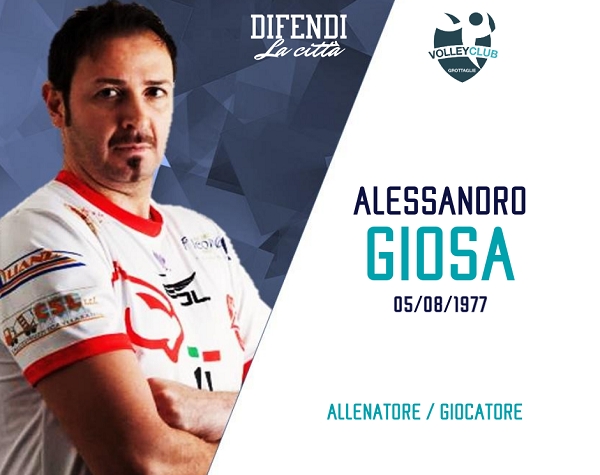 Il Volley Club Grottaglie parte con il botto: Alessandro Giosa è il primo rinforzo stagionale