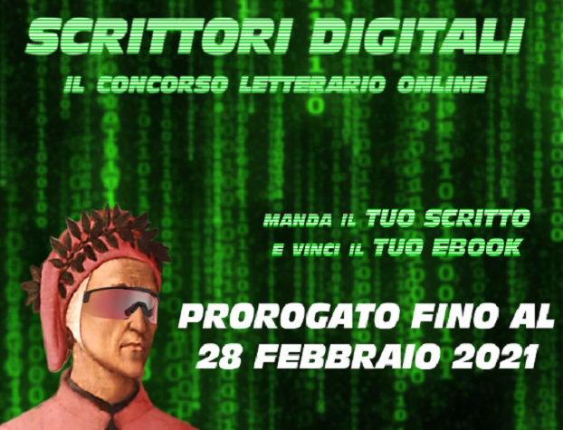 SCRITTORI DIGITALI: il concorso letterario online prorogato fino al 28 febbraio 2021