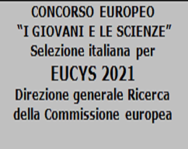 Concorso europeo “I giovani e le scienze 2021” – premiazione on line