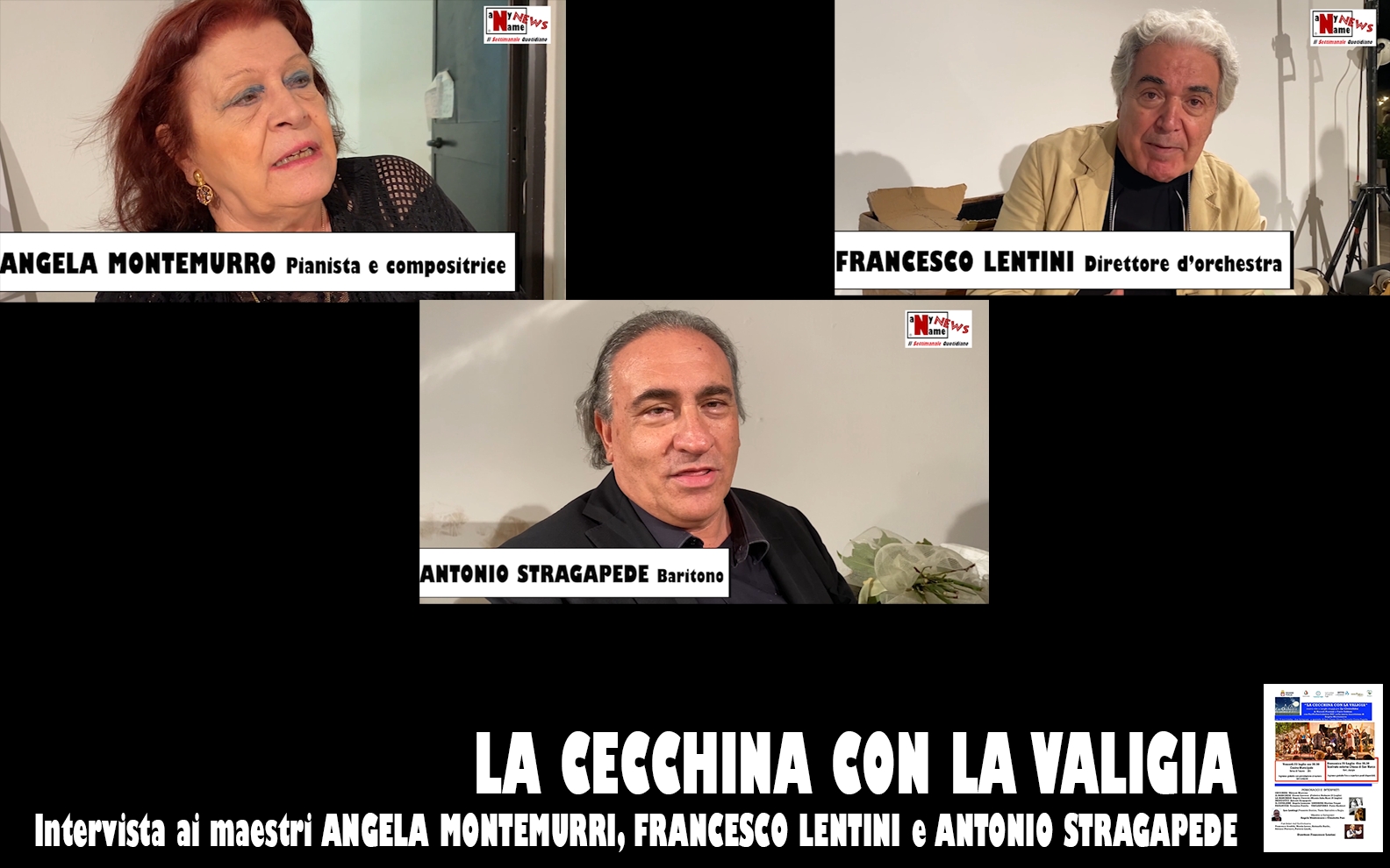 La Cecchina con la valigia | Intervista ai maestri MONTEMURRO, LENTINI e STRAGAPEDE