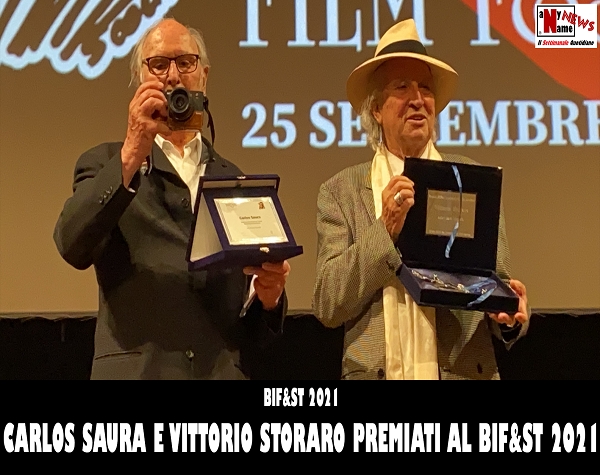 Carlos Saura e Vittorio Storaro premiati al Bif&st 2021