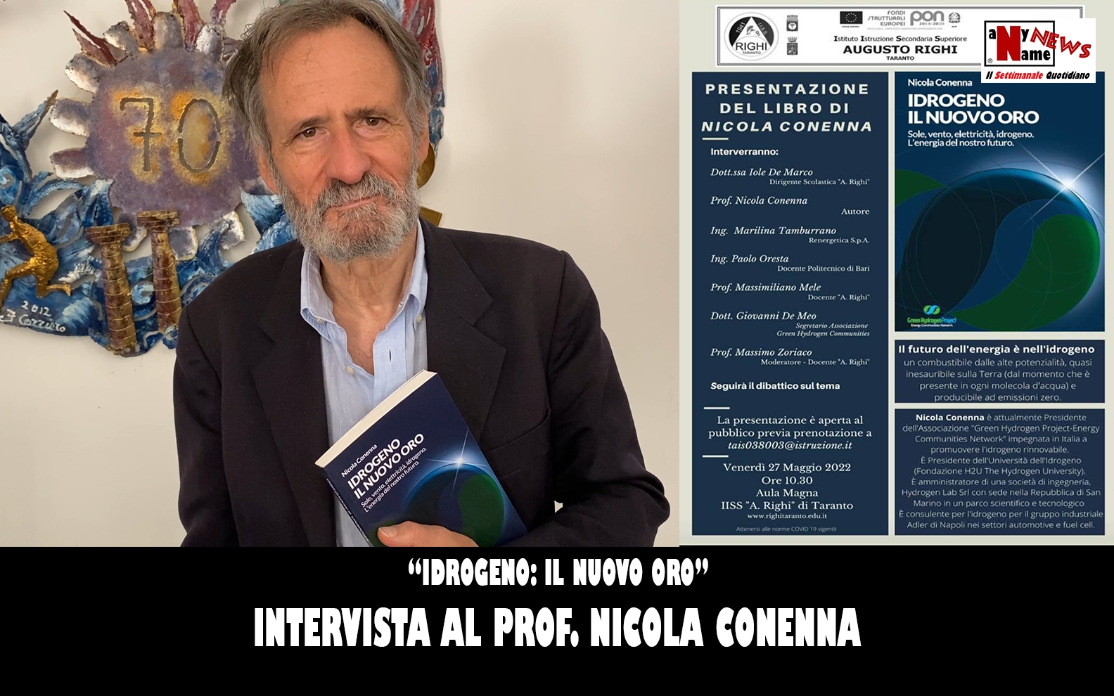 “Idrogeno: Il nuovo oro” | Intervista al prof. Nicola Conenna