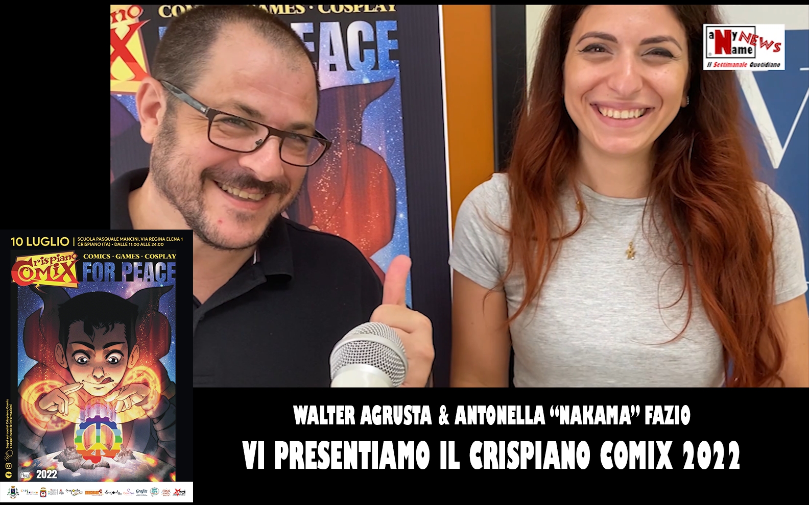 Walter Agrusta & Antonella “Nakama” Fazio – Vi presentiamo il CRISPIANO COMIX 2022