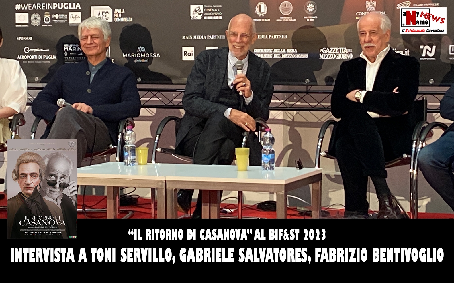 Il ritorno di Casanova al Bif&st 2023 | Intervista a TONI SERVILLO, GABRIELE SALVATORES e FABRIZIO BENTIVOGLIO