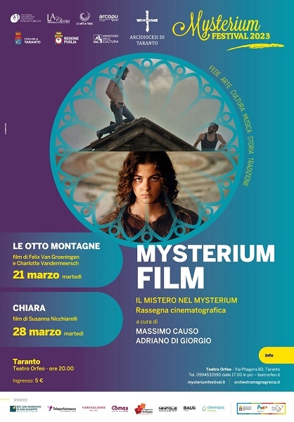MYSTERIUM FILM – Martedì 28 marzo, Cinema-teatro Orfeo “Chiara” di Susanna Nicchiarelli