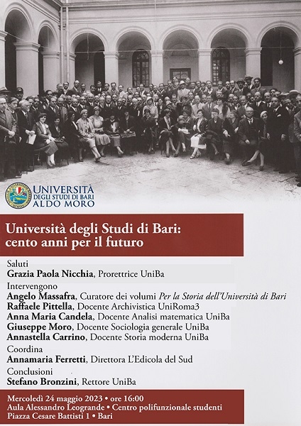 Università di Bari. Cento anni per il futuro