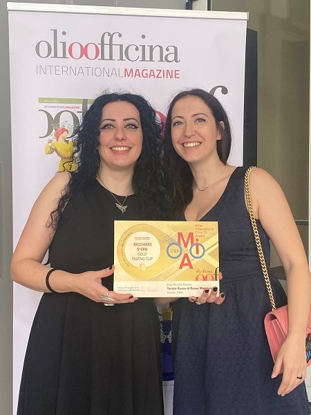 Il prestigioso premio “Bicchiere D’Oro” per l’olio prodotto dall’imprenditrice pugliese Marialuisa Russo