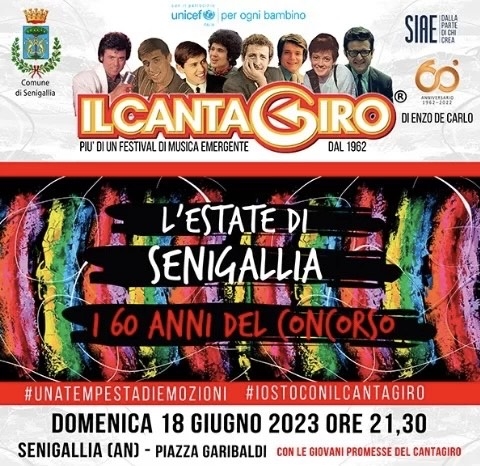Il Cantagiro Tour arriva a Senigallia per celebrare i 60 anni della storica kermesse