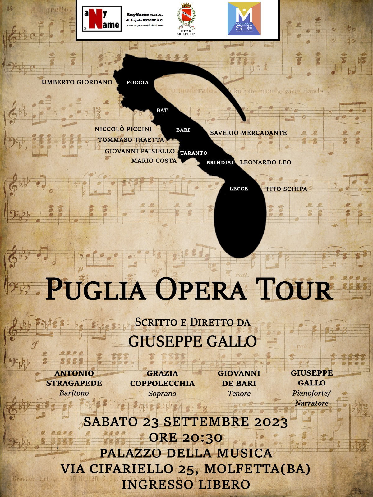 Il Puglia Opera Tour fa tappa a Molfetta