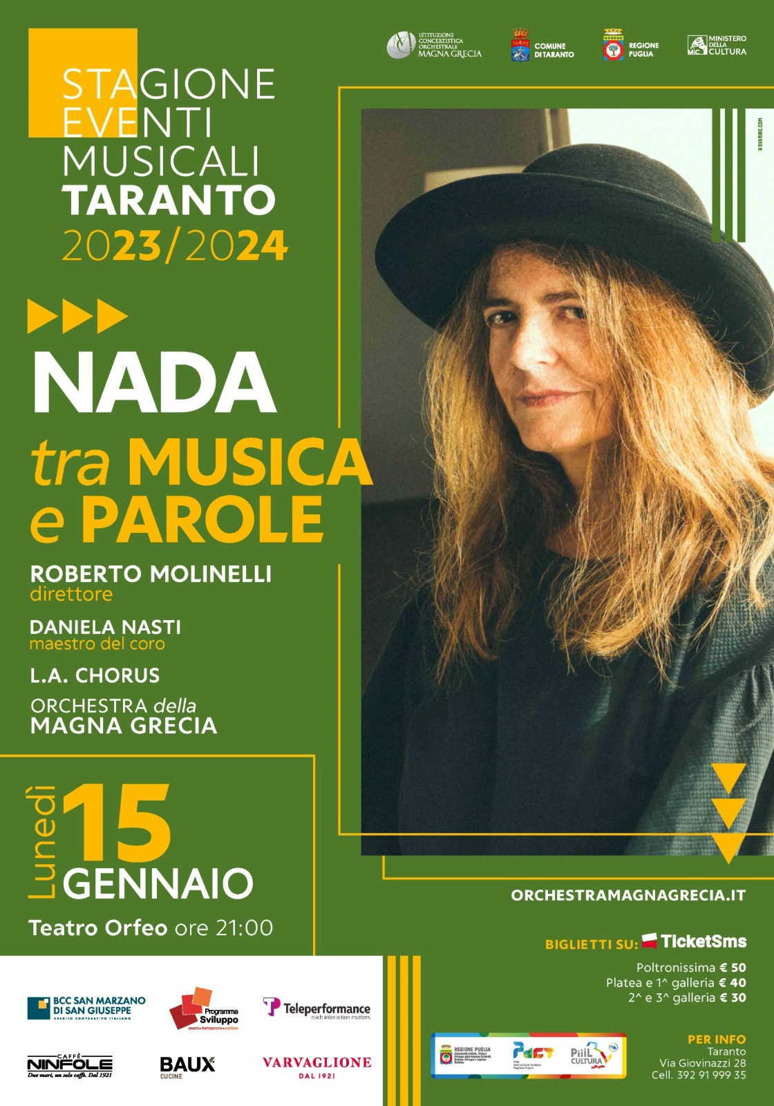 Orchestra Magna Grecia – Nada a Matera, Molfetta e Taranto