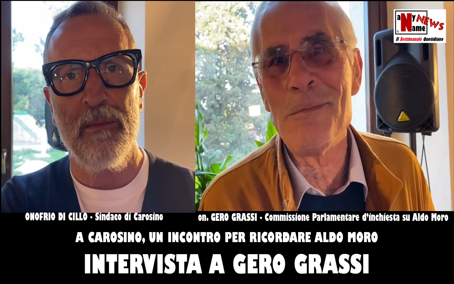 Intervista all’on. Gero Grassi, a Carosino per parlare di Aldo Moro