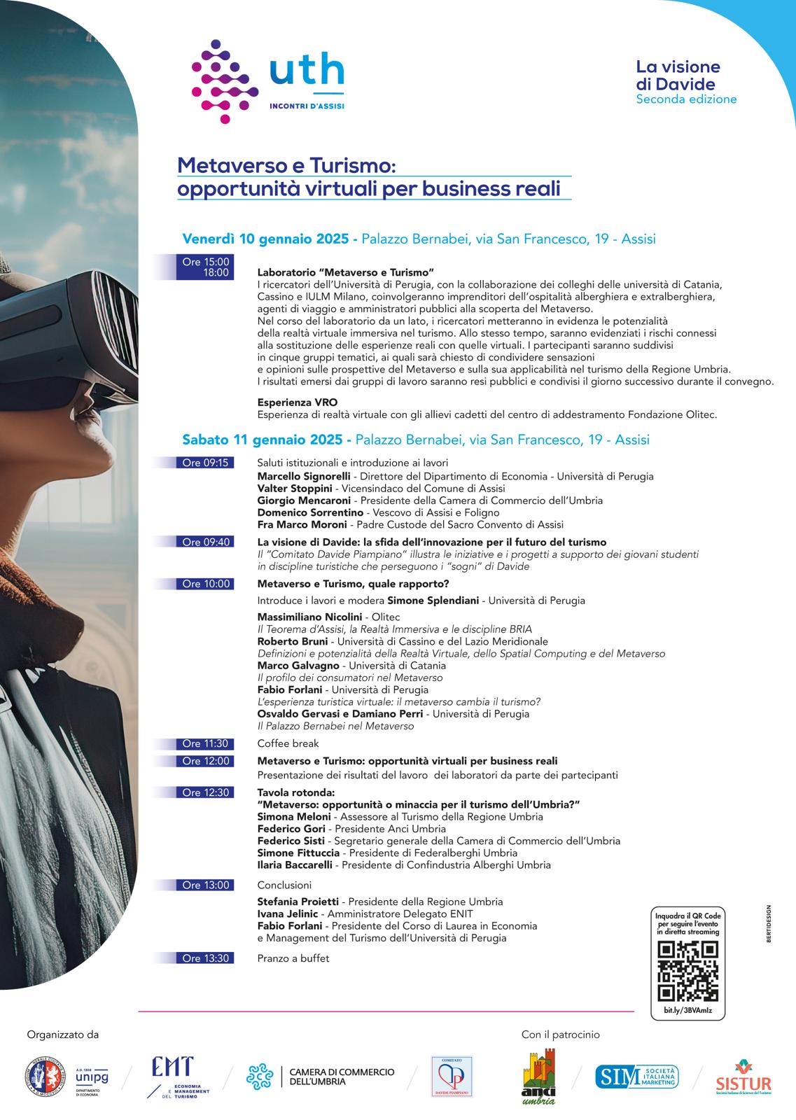 Metaverso e Turismo: La visione di Davide – Un convegno di studi ad Assisi