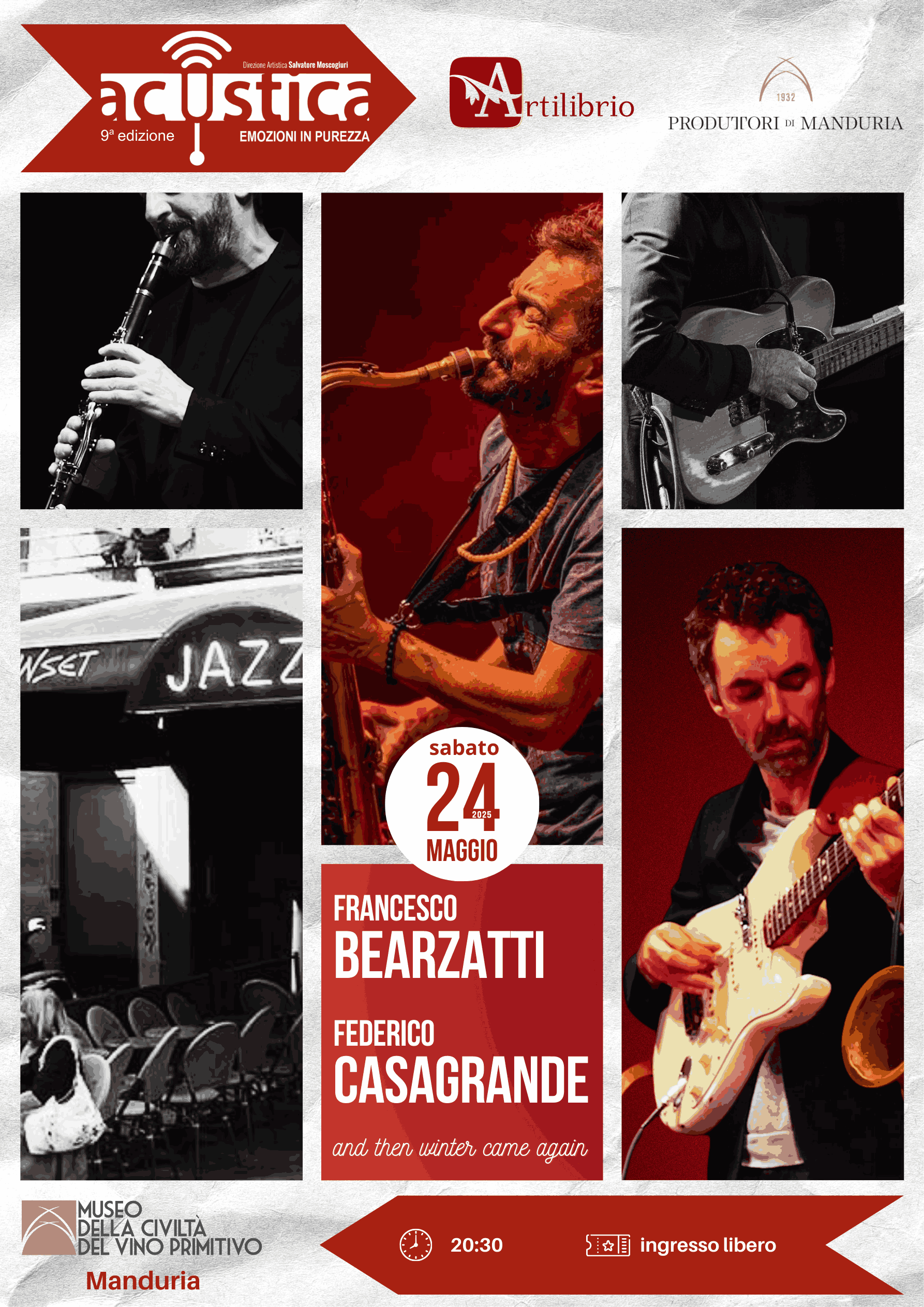 Manduria, ad Acustica un «evento nel jazz contemporaneo»