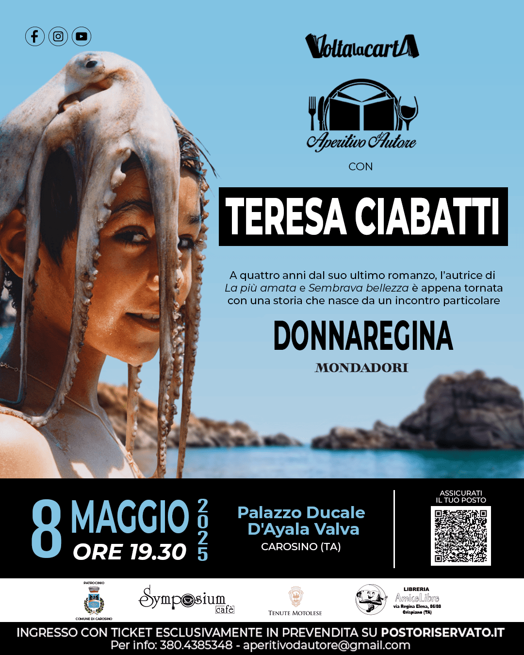 Aperitivo d’Autore, giovedì arriva Teresa Ciabatti