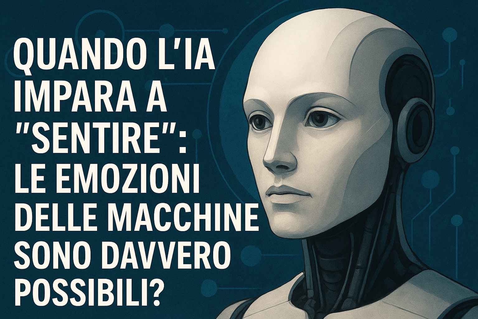 🤖 Quando l’IA impara a “sentire”: le emozioni delle macchine sono davvero possibili?