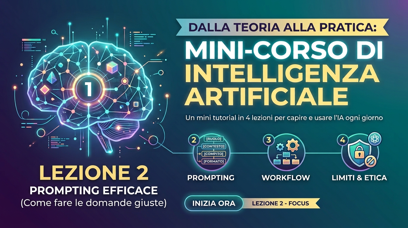 Da Zero a Prompt: Mini corso in 4 lezioni per padroneggiare l’IA – Lezione 2